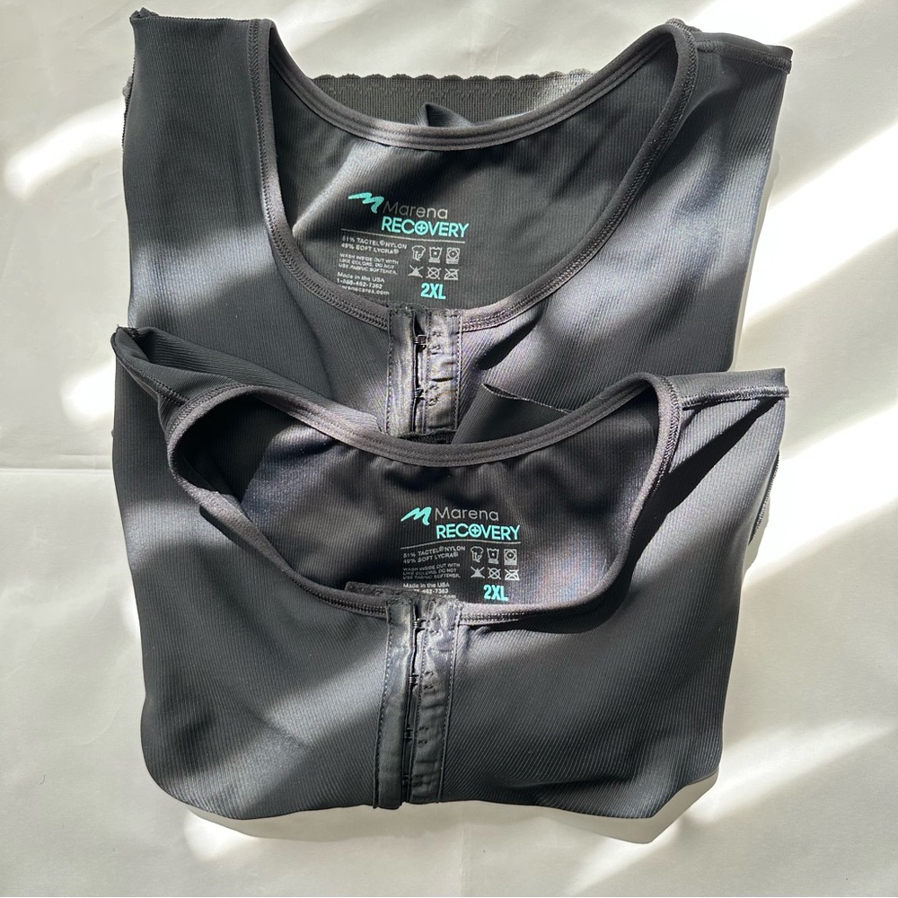 🔖Compression Garments: MARENA Vests 2/Body Garments 2; Open Bust 2. Size 2XL.